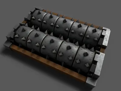 GrinderTrap Low-poly 3D model