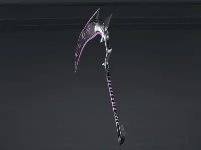 Sickle scythe Low-poly 3D model