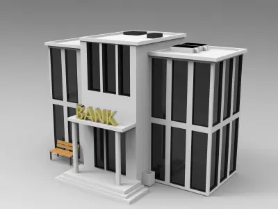 17 low poly City  Pack Low Poly Assets Low poly 3D Model Low-poly 3D model