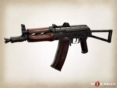 AAA FPS AKS74U  Low-poly 3D model
