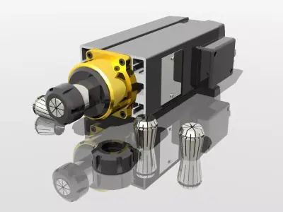 CNC spindle motor  3D model