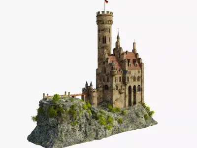 Lichtenstein Castle 3D model