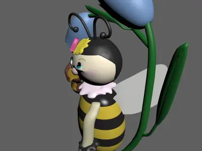 Cartoon Bee 3D model get