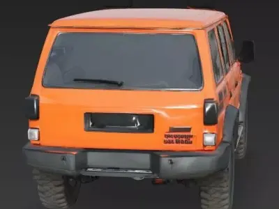 Realistic Sport SUV 3D Model Low-poly 3D model