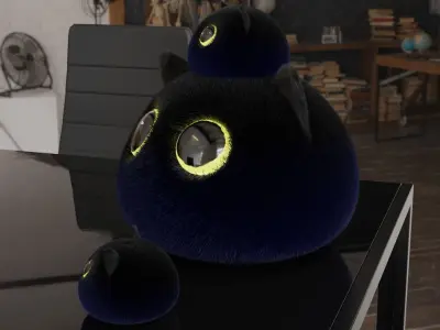 3d model of toy cats Low-poly 3D model