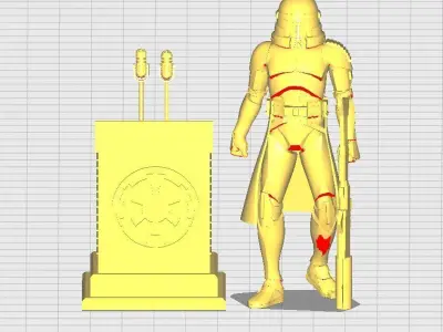 Sci Fi IMPERIAL PODIUM 3D print model
