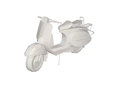 Scooter vespa Low-poly 3D model purchase