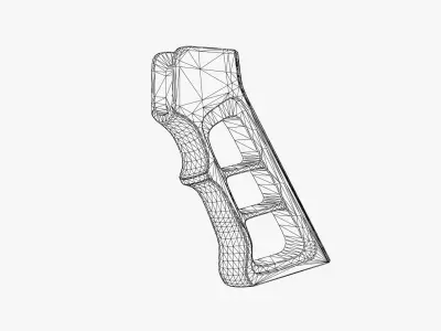 Pistol Grip Low-poly 3D model