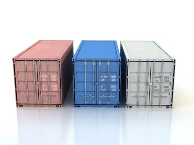 20 Feet Shipping Container 3D model purchase