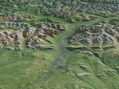 Gates of the Arctic National Park 3D model