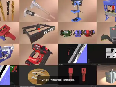 Virtual Workshop 3D Model Pack