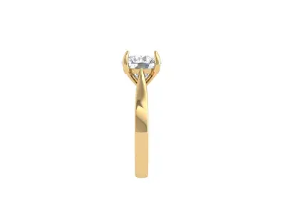 Single stone ring 3D print model buy
