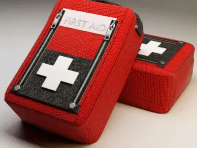 Aid bix model game 3D Low-poly 3D model