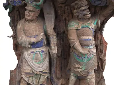 Deity Statue Sculpture31 3D model