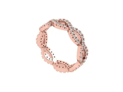 Infinity Wedding Band 3D print model buy