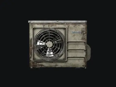 air conditional Low-poly 3D model