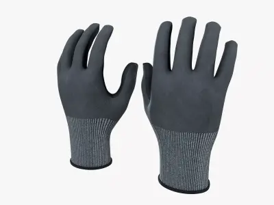Cut Resistance Gloves 3D model
