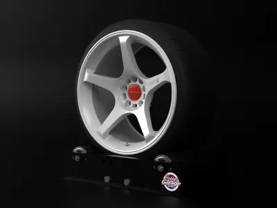 Motegi MR159 BATTLE V Low-poly 3D model