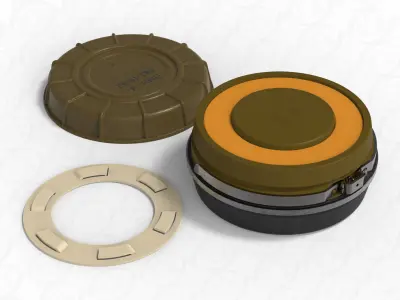 PMN 4  Russian Anti personnel Landmine 3Dprinable moulage 3D model