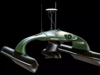 USV Sonobot 5 Surface Drone Military PBR Low-poly 3D model