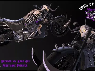 Hellish Bike 3D model