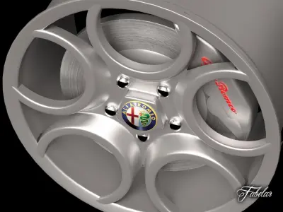 Alfa 8C rim 3D model