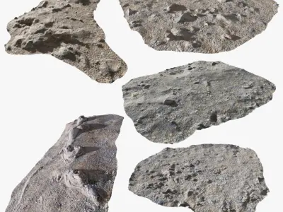 Ground Gravel Collection StemCell 3D model