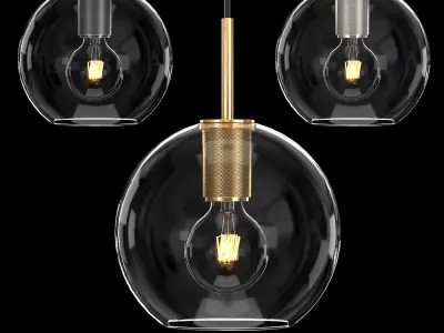 UTILITAIRE GLOBE SHADE SHENDANT 3D model