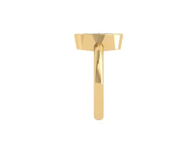 Marquise Solitaire Ring 3D print model 5