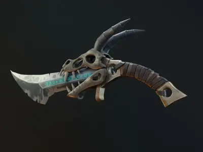 Stylized Sword Low-poly 3D model purchase