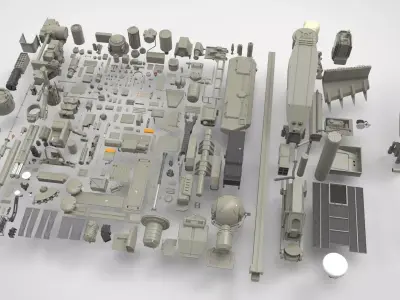Mechanics collection 1 Kitbash 3D model