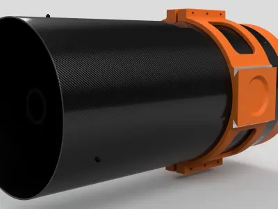telescope space industrial technology 3D model