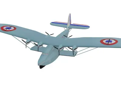 Latecoere 523 Low-poly 3D model purchase