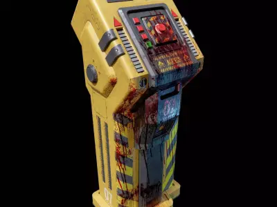 Sci-fi Console Low-poly 3D model buy