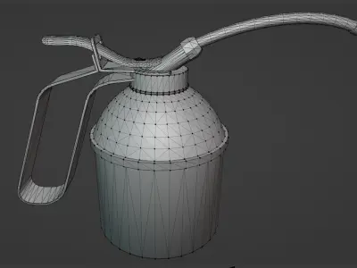Old oil can-Game Ready Low-poly 3D model