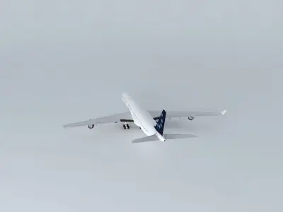 HiFly Airlines Airbus A340 600 Free 3D model