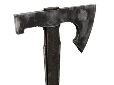 Ax Medieval  Low-poly 3D model