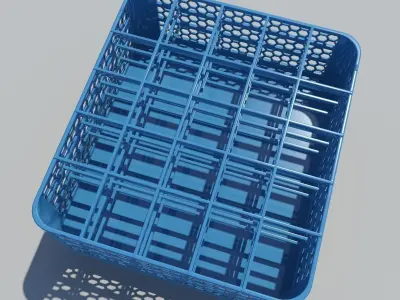 Cafeteria Glass Holder 3D model