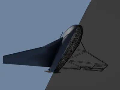 Russian UAV Gerbera Low-Poly Free low-poly 3D model