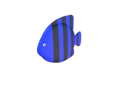 Cartoon Stylized Fish 3D Model 3D model