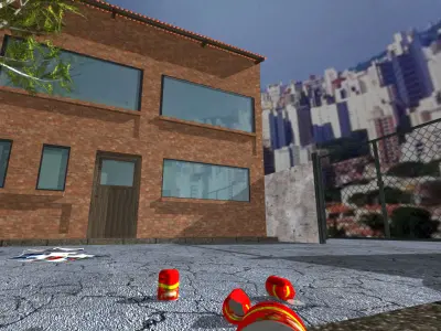 Old buildings Poser 3D model
