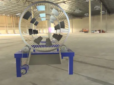 Sorting Barrel Low-poly 3D model