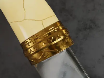 Arabian Dagger LP Low-poly 3D model