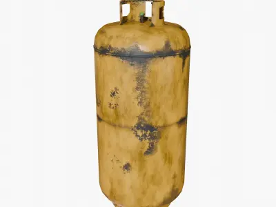 Gas Cylinders Low-poly 3D model