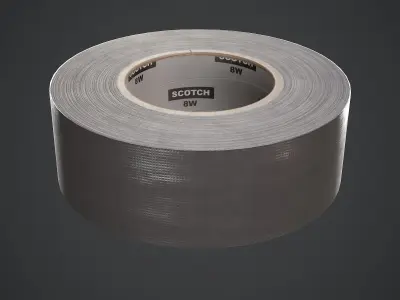 Scotch Tape Low-poly 3D model
