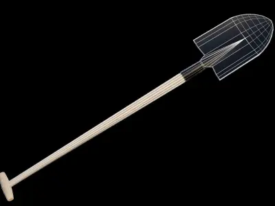 Spade Low-poly 3D model