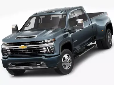 Silverado 2020 3500HD pick-up truck 3D model