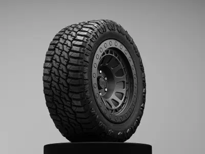 Annex Alpha RTX Offroad Tire 3D Model 3D model