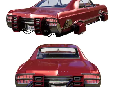 1966 Buick Wildcat Sci-Fi Free 3D model