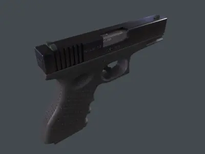 Glock 17 Pistol 3D Model Low-poly 3D model